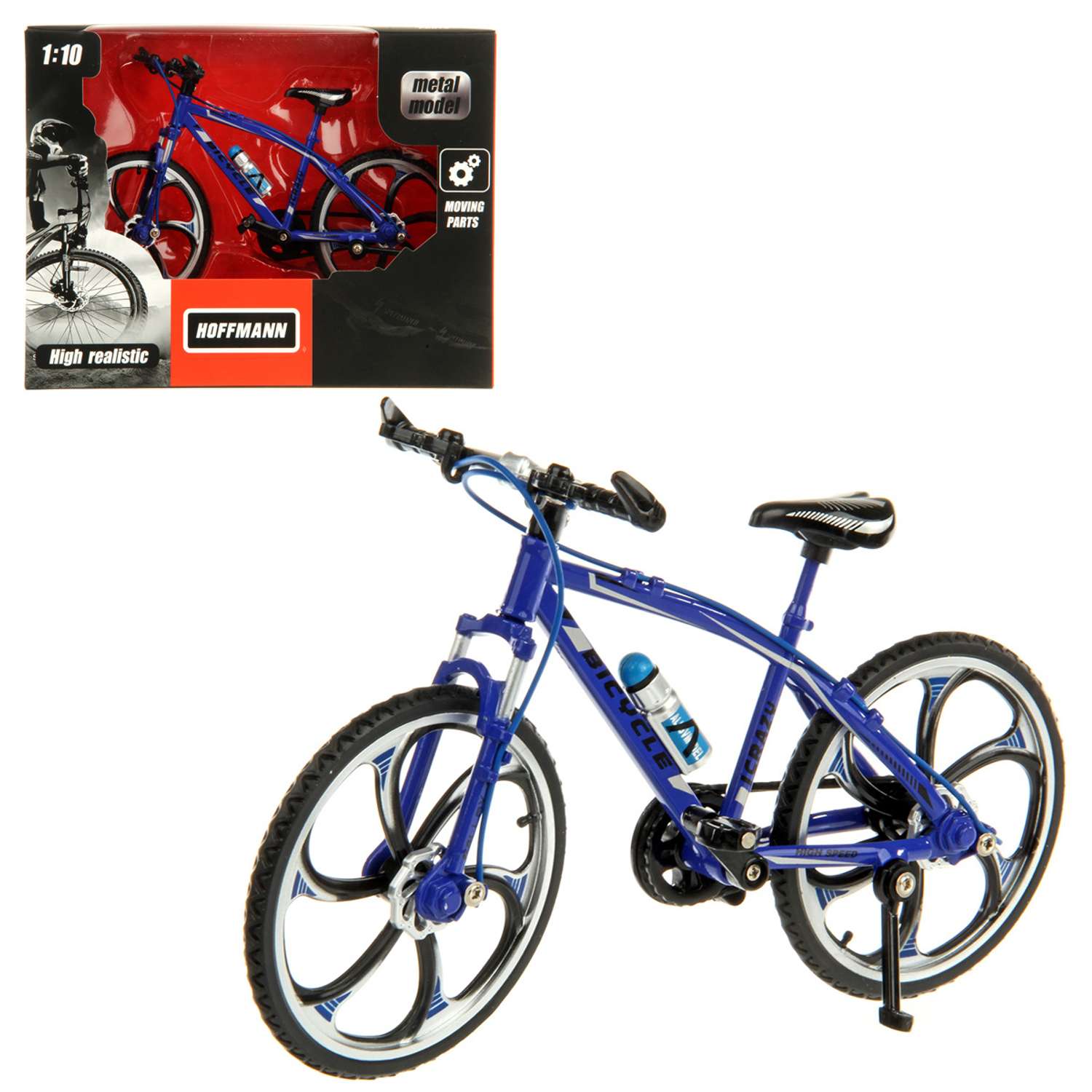Велосипед HOFFMANN Металлический 1:10 синий 119931 - фото 2