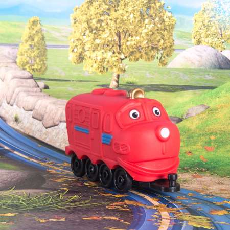 Набор Chuggington паровозик Уилсон с гаражом