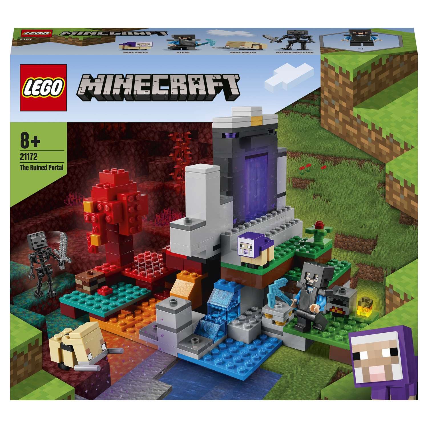 Конструктор LEGO Minecraft Разрушенный портал 21172 - фото 2
