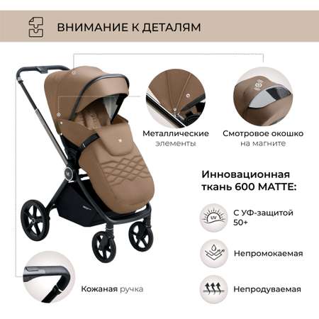 Коляска прогулочная Sweet Baby Elegante Chrome Brown