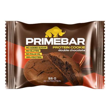 Печенье протеиновое Primebar двойной шоколад 55г