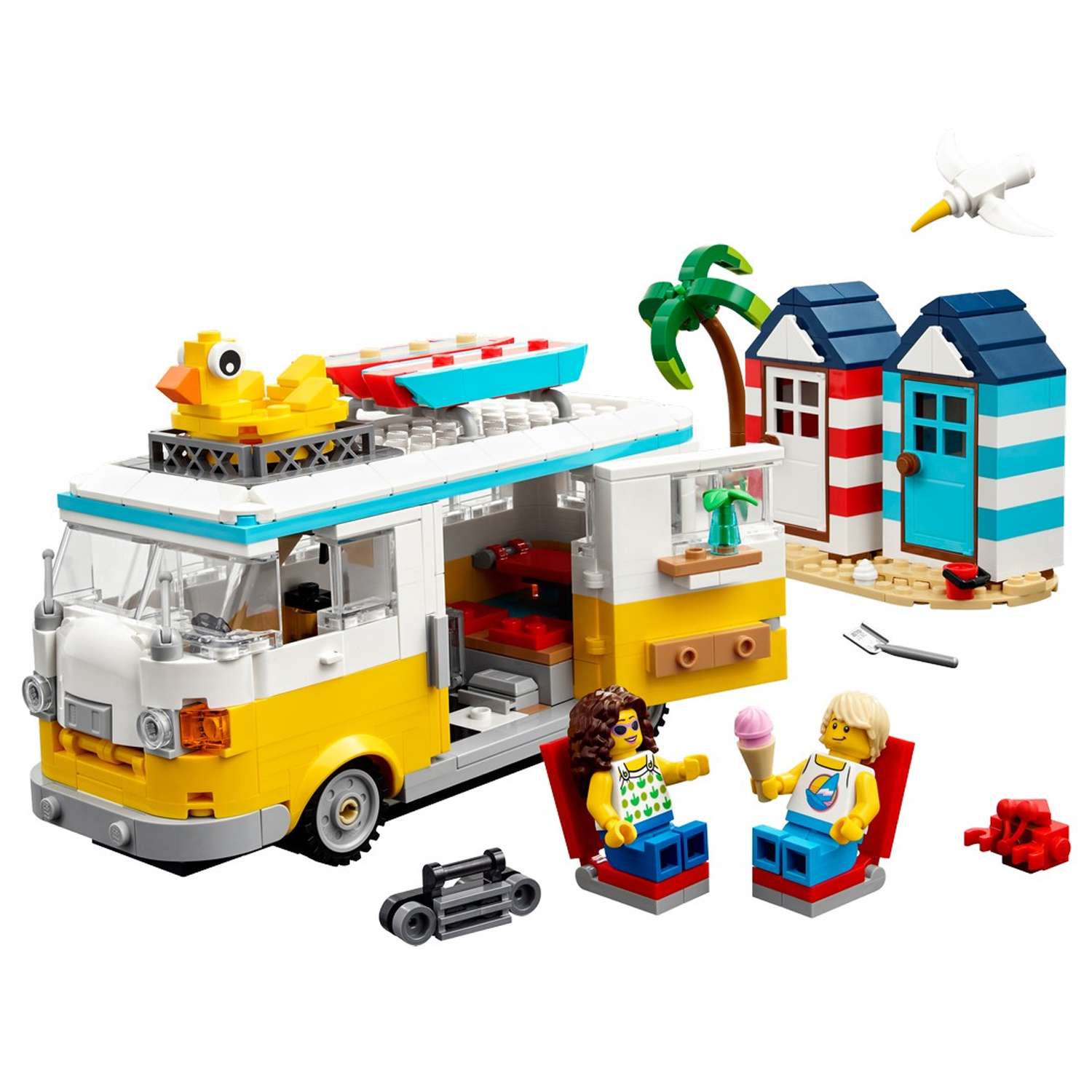 Конструктор детский LEGO Creator 3-in-1 Туристический фургон на пляже 31138 - фото 11