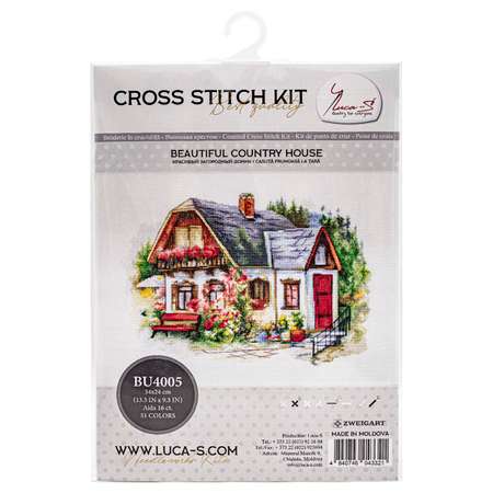 Набор для вышивания Luca-S крестом BU4005 Красивый загородный домик 34х24см