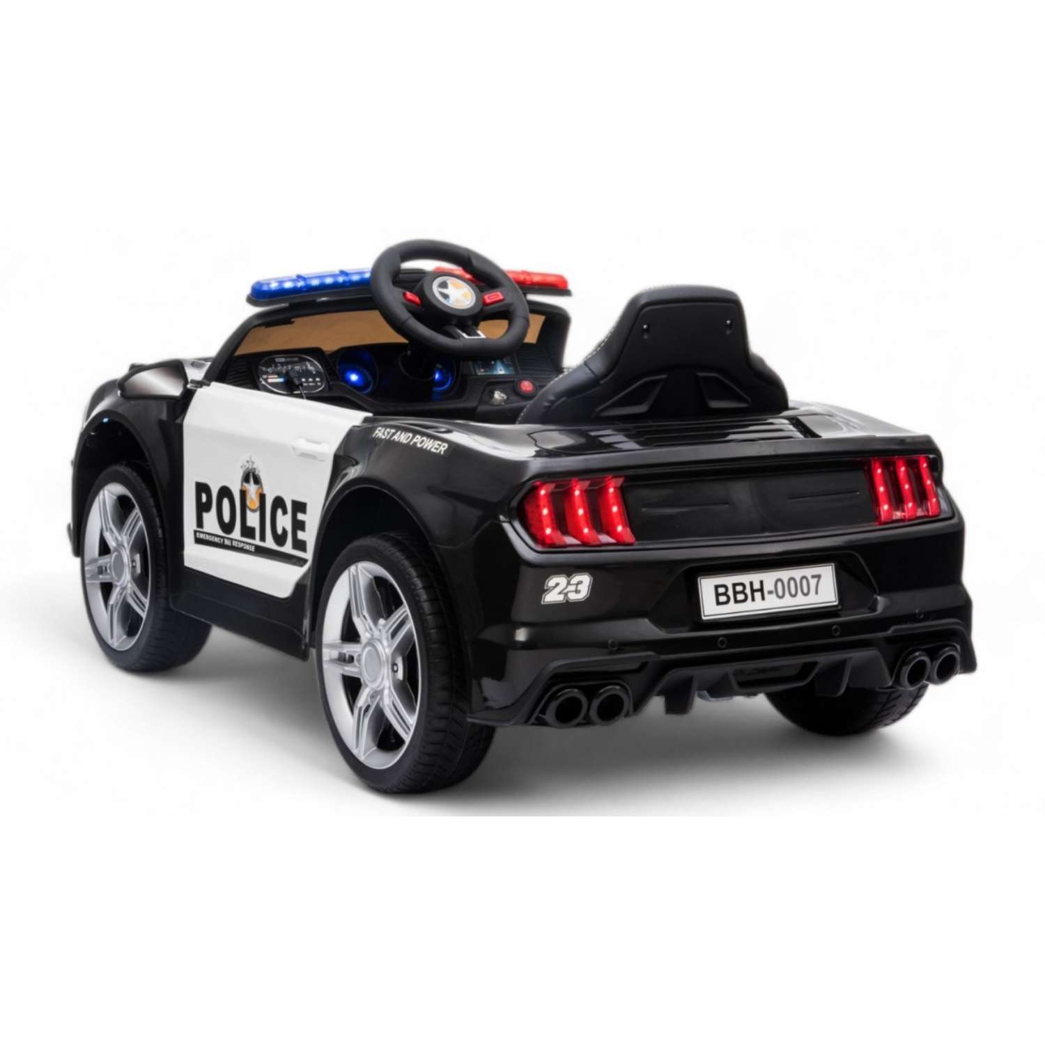 Электромобиль Jiajia Радиоуправляемый Mustang Police 12V 2.4G - фото 3