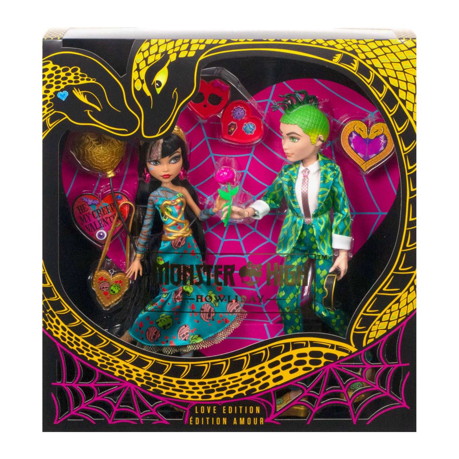 Набор игровой Monster High Howliday Love Edition Valentiness day 2-pack Cleo and Deuce HKY85 HKY85 - фото 2