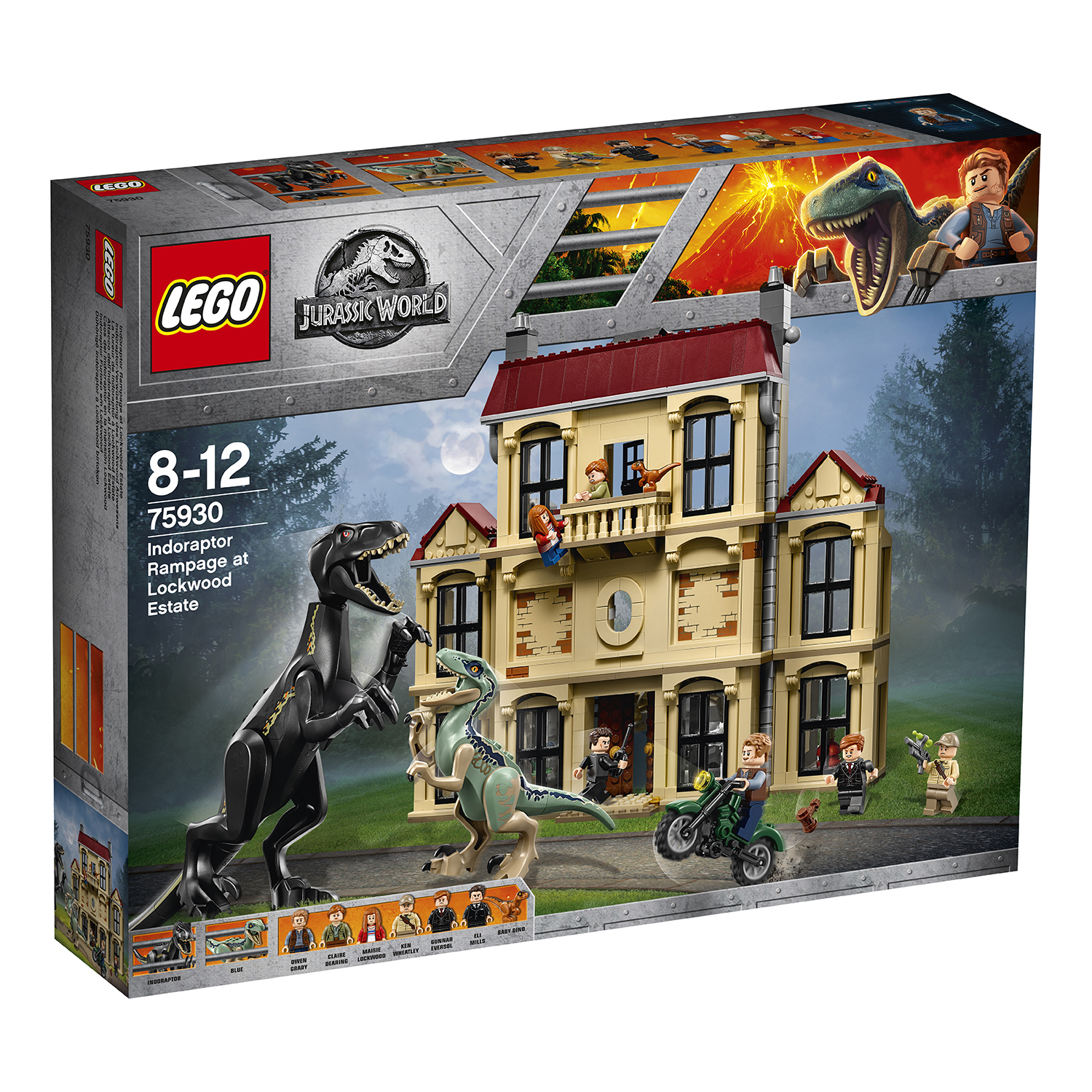 Конструктор LEGO Jurassic World Нападение индораптора в поместье Локвуд  75930 купить по цене 9999 ₽ в интернет-магазине Детский мир