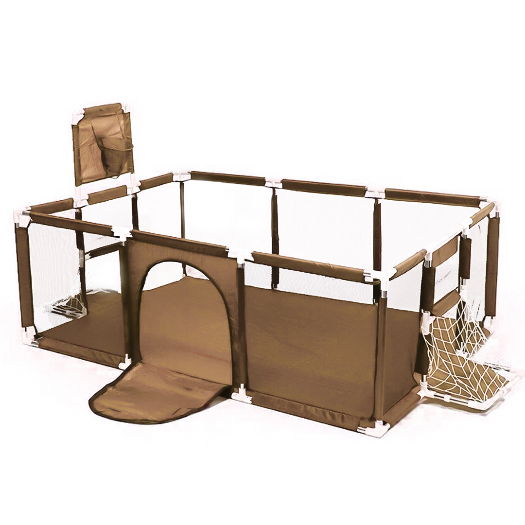 Манеж CINLANKIDS детский игровой с корзиной 180*125*62 MGI-180-BROWN - фото 6