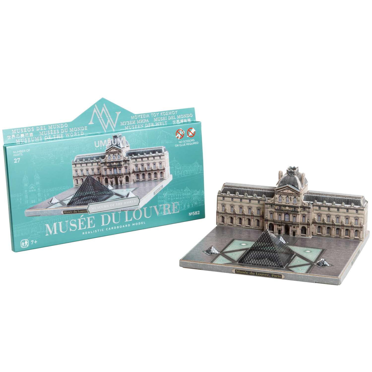 Сборная модель Умная бумага Города в миниатюре Музей Лувр 582 582 - фото 5
