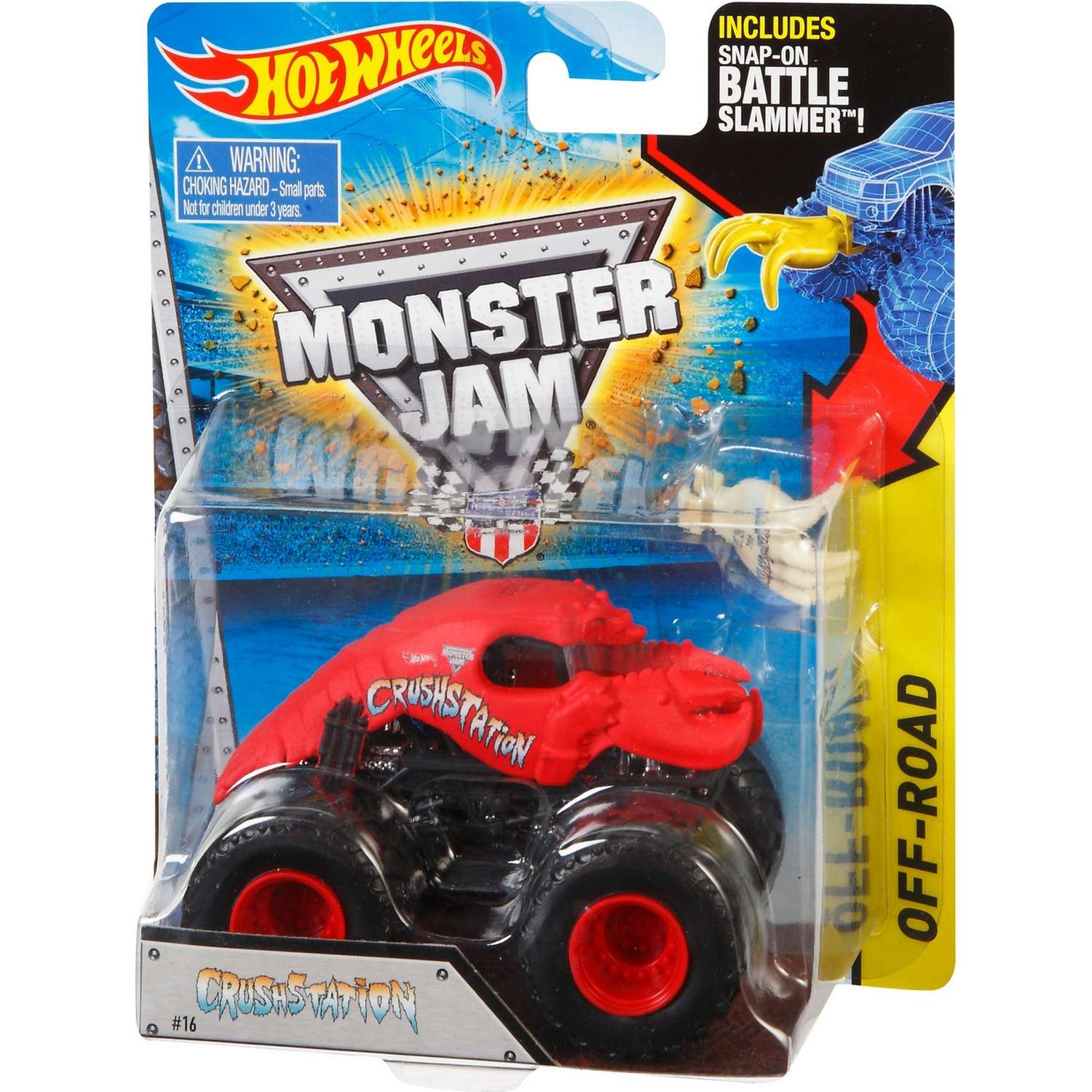Машина Hot Wheels Monster Jam 1:64 Крашстейшн W4156 21572 - фото 3