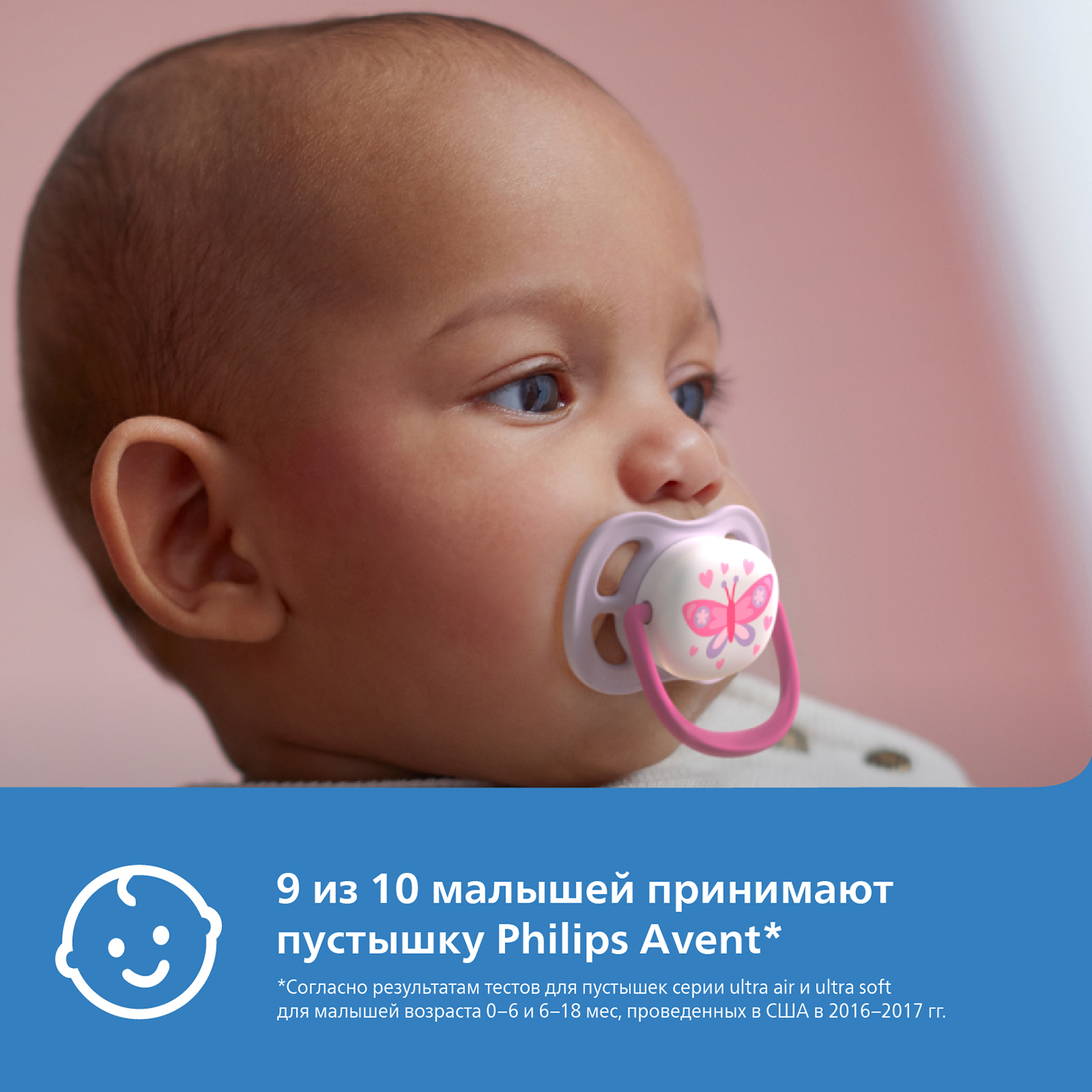 Пустышка Philips Avent Ultra Air с 0 до 6месяцев 2шт SCF080/14 - фото 3