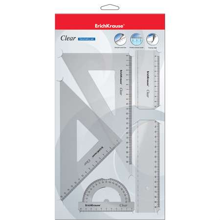 Геометрический набор ErichKrause clear в полибеге