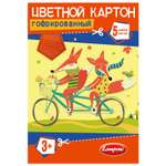 Картон цветной Полиграф Принт Lamponi гофрированный 5цветов 5л 9014