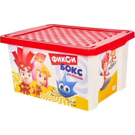 Ящик для хранения игрушек LittleAngel Фиксики 17л Красный