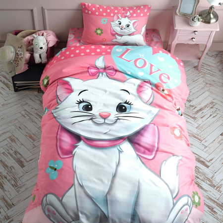 Комплект постельного белья ATLASPLUS коты полутороспальный