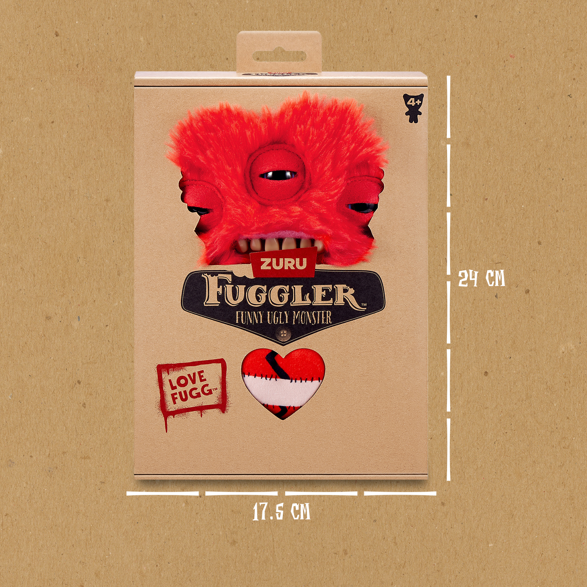 Игрушка мягкая FUGGLER Series 1 Love fugg refresh Red 15711B - фото 3