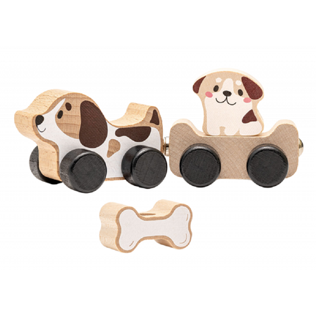 Набор деревянных игрушек Cubika Умные щенки