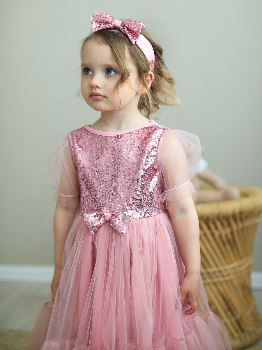 Платье Trendyco kids ТК616/румяна-Blush - фото 3