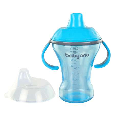 Поильник-непроливайка Babyono Natural nursing 260 мл Голубой 1457