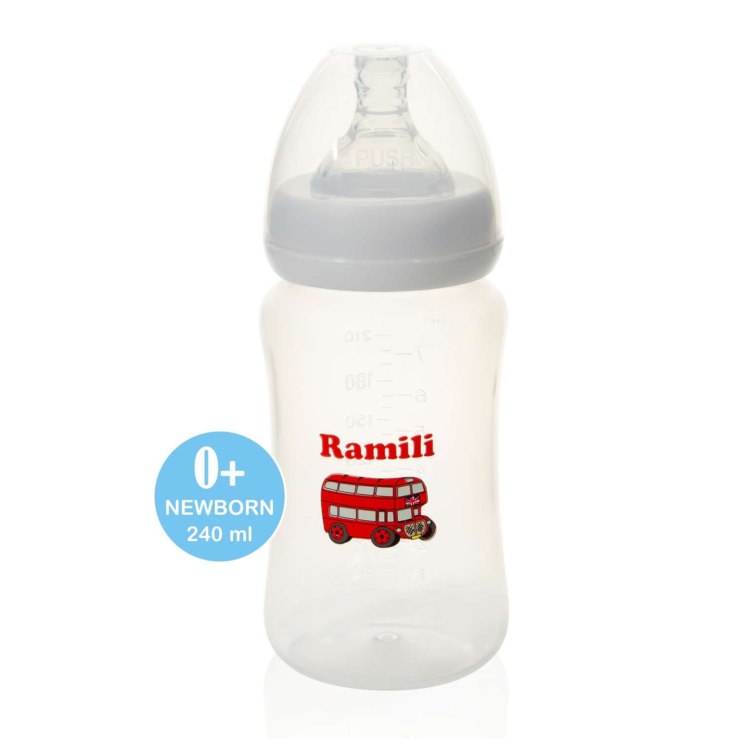 Бутылочка Ramili Противоколиковая для кормления 240ML - фото 2