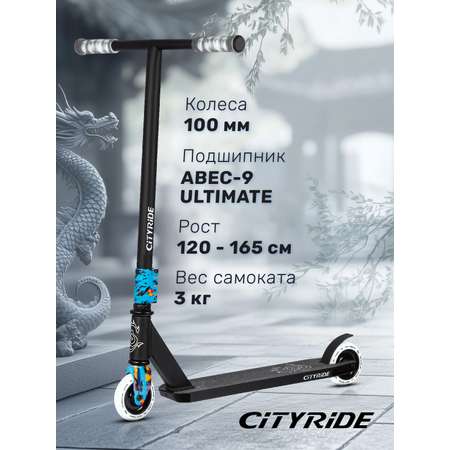 Самокат двухколесный трюковой CITYRIDE 100/100