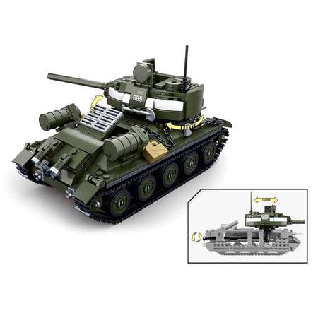 Конструктор SLUBAN Танк 3 687 деталей M38-B0689