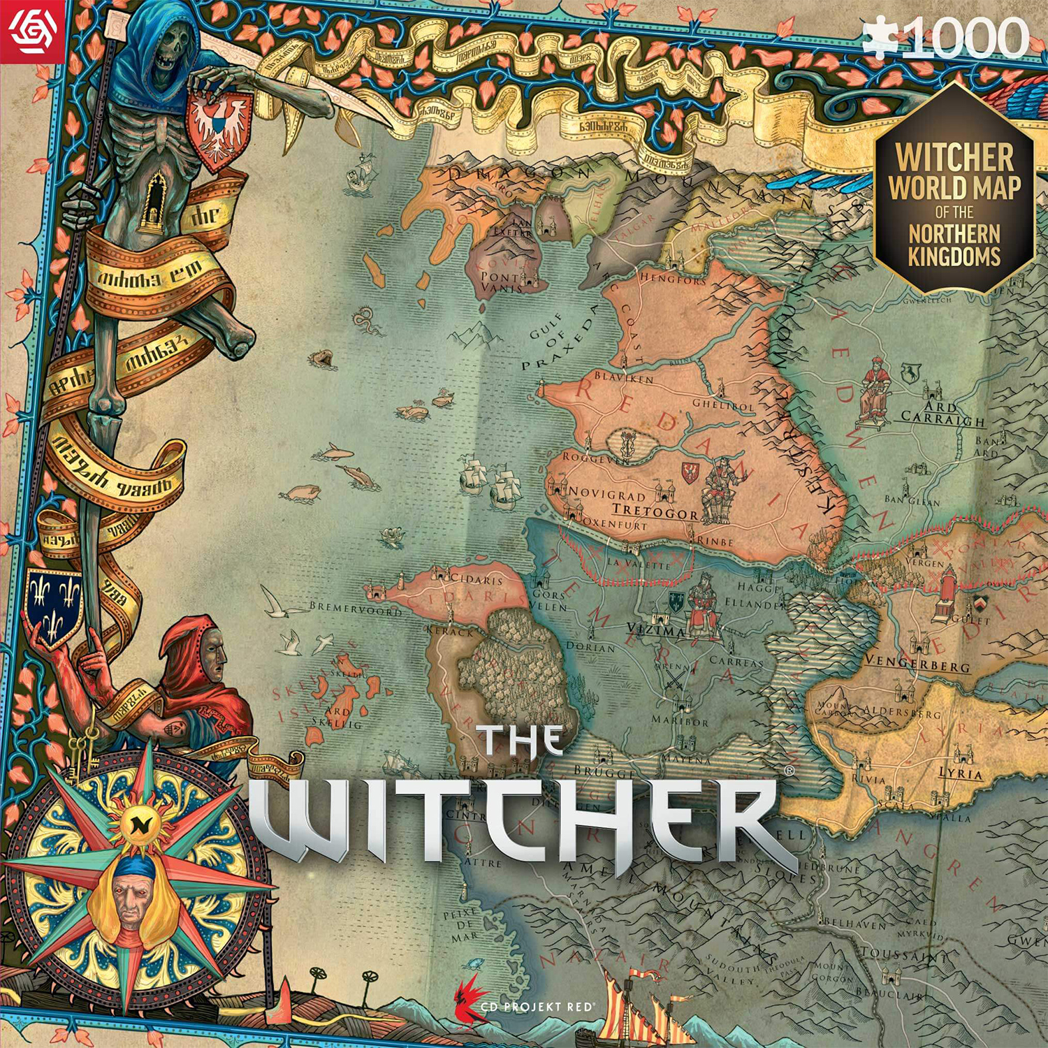 Пазл Good Loot The Witcher 3 The Northern Kingdoms - 1000 элементов Gaming серия - фото 11