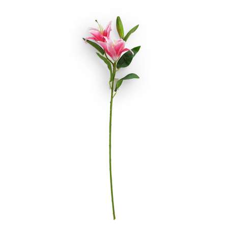 Цветок искусственный Astra Craft Лилии 80 см цвет розовый