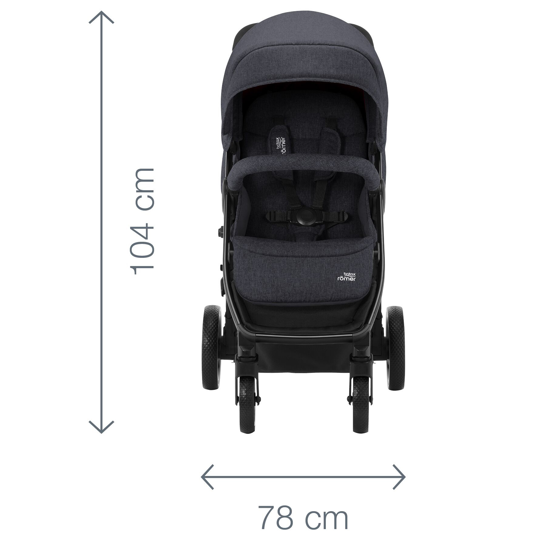 Коляска Britax Roemer B-Agile M Black Shadow - фото 11