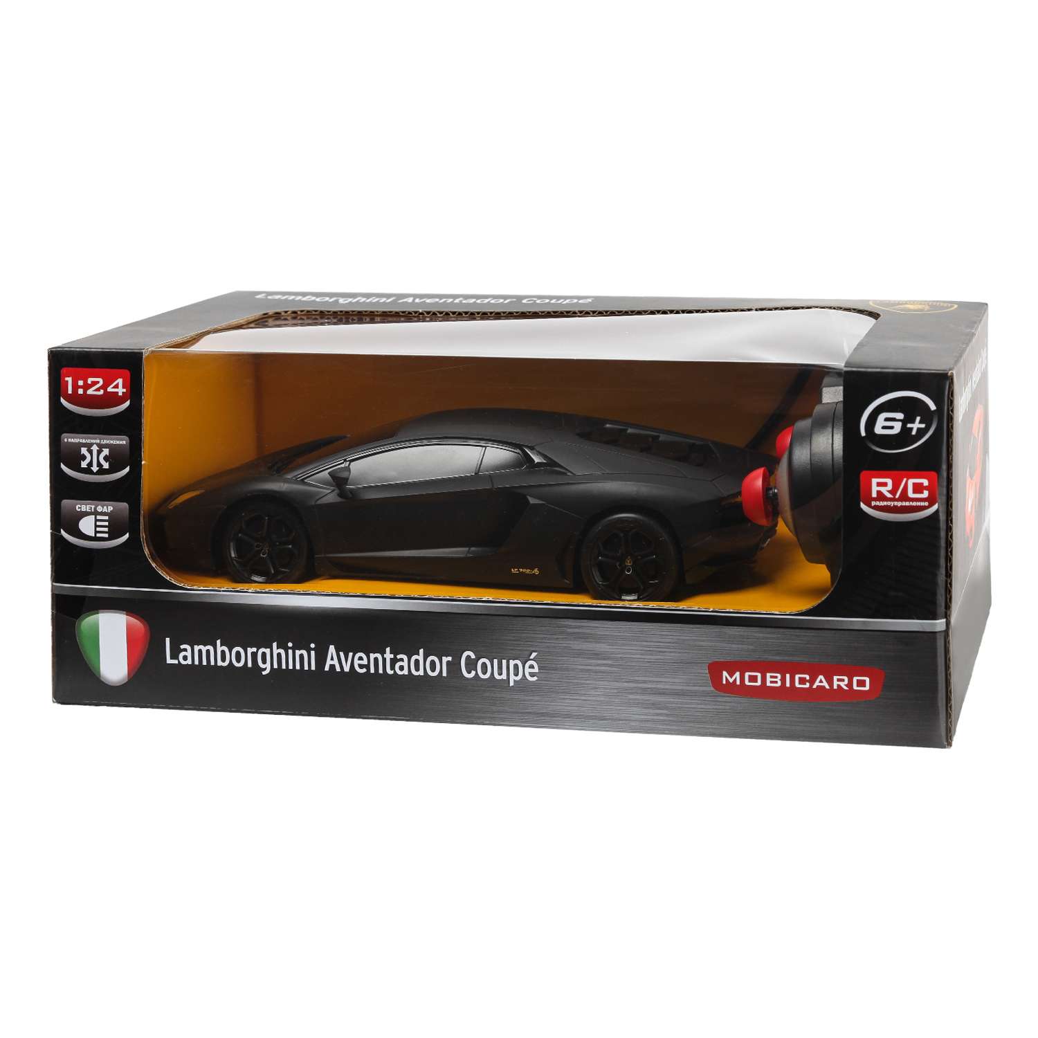 Машинка Mobicaro РУ 1:24 Lamborghini LP700 Черная YS033883-B - фото 2