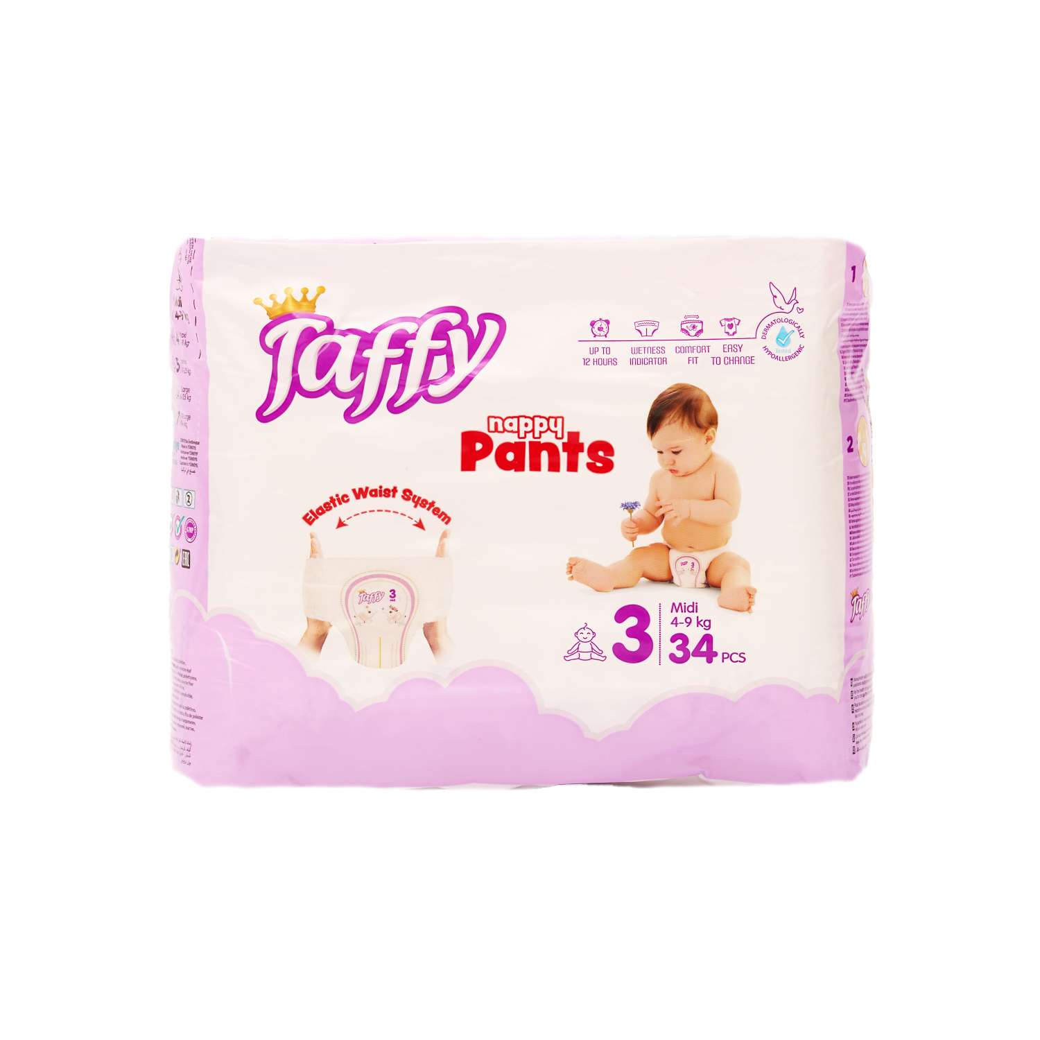 Подгузники-трусики Taffy Premium Care happy Pants 3 MIDI 4-9 кг 34 шт - фото 1