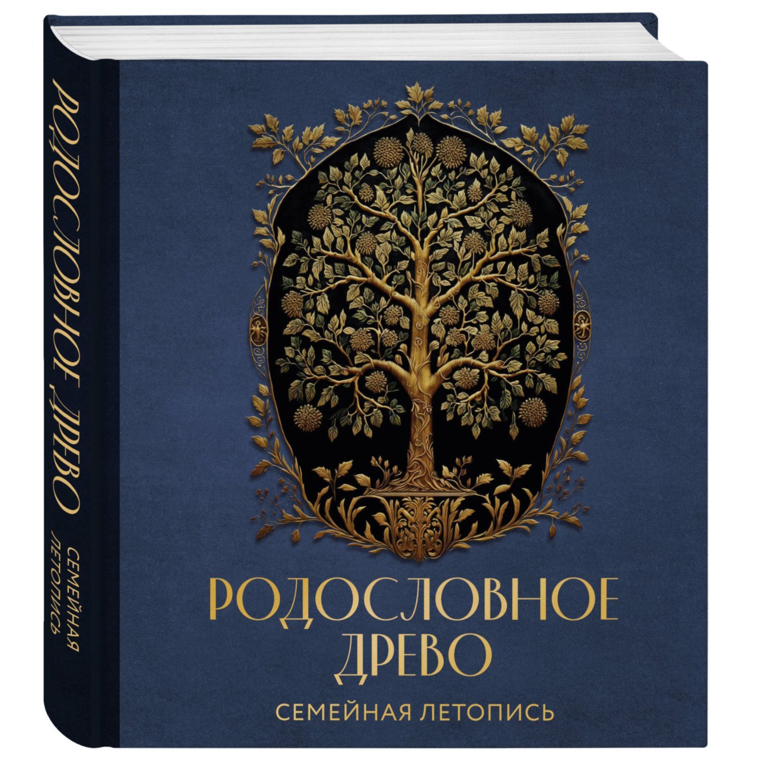 Книга Эксмо Родословное древо Семейная летопись Индивидуальная книга фамильной истории синяя - фото 1