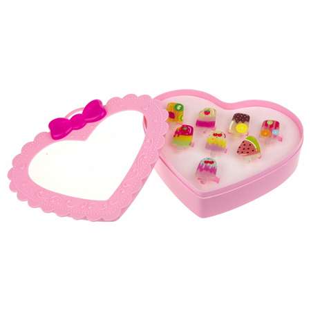 Набор бижутерии 1TOY Sweet heart Bijou 8 колец мороженки