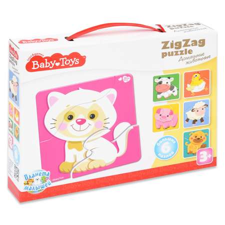 Пазл Десятое королевство Baby toys Домашние животные Зигзаг 02500