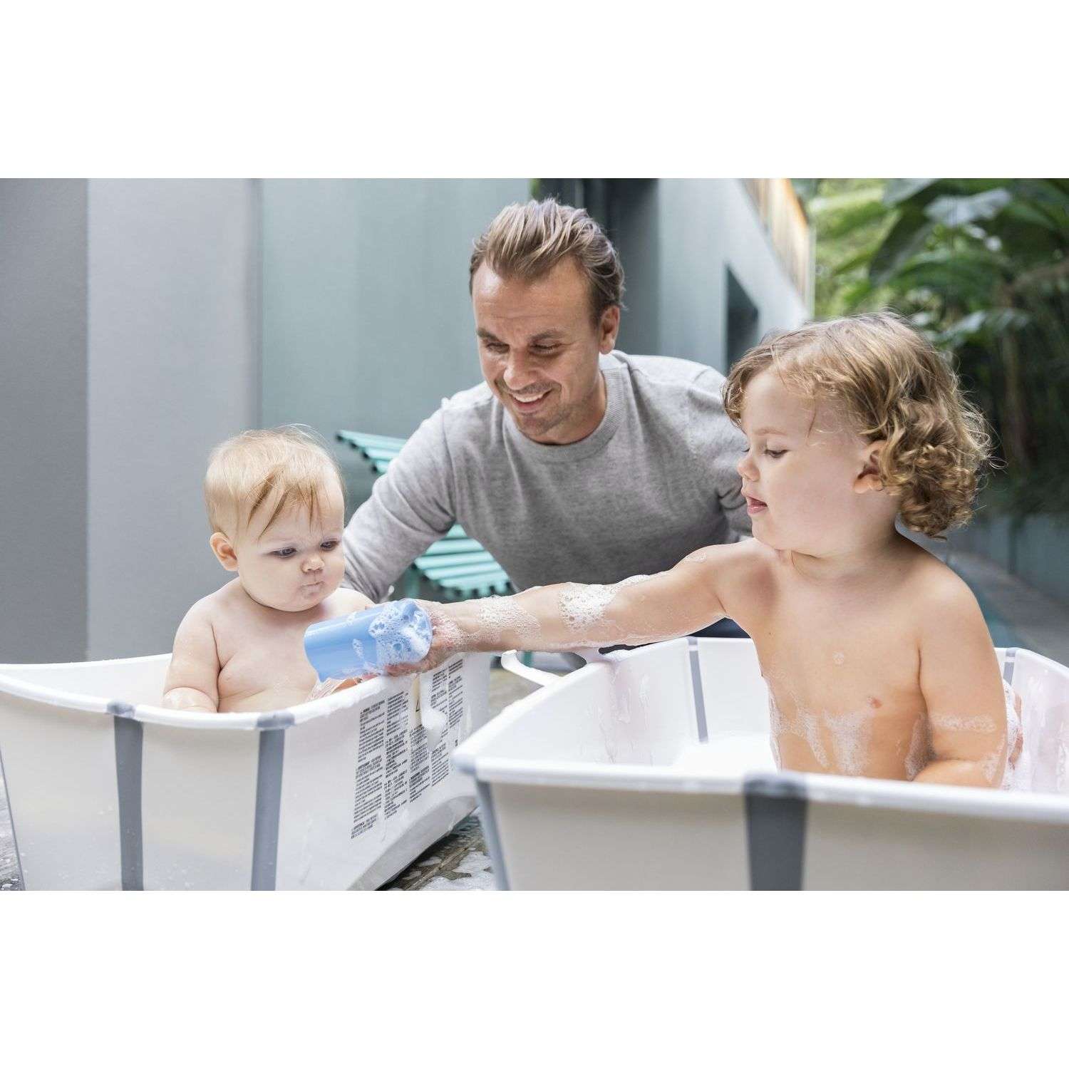 Ванночка Stokke Flexi Bath складная с горкой Белый - фото 13