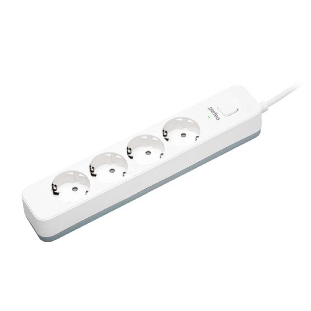 Сетевой фильтр Perfeo Power Sream 2500W 4 Sockets 1.5m White PFC3957