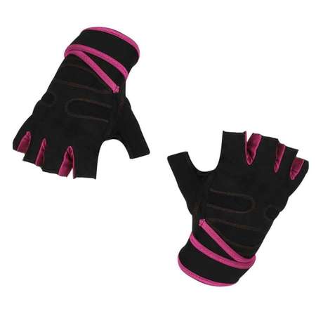 Нейлоновые перчатки NPOSS противоскользящие розовые размер L