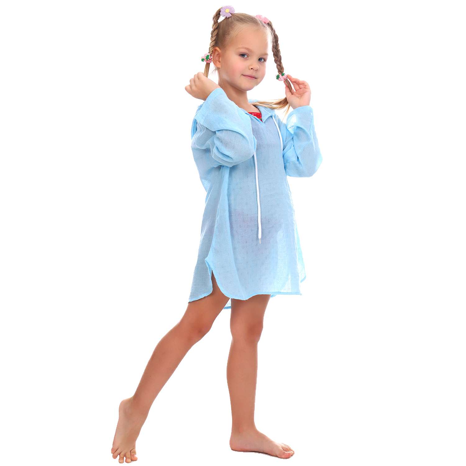 Туника Детская Одежда 8100Мрл/голубой - фото 4