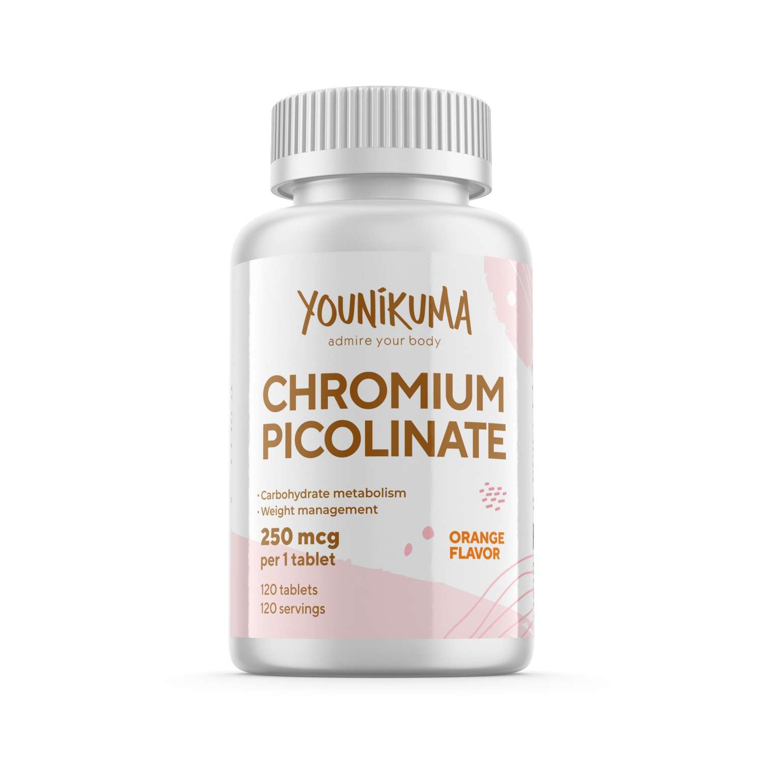 Комплексная пищевая добавка YOUNIKUMA Пиколинат хрома 120 таблеток - фото 1