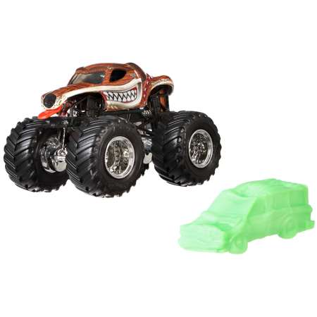 Машина Hot Wheels Monster Jam 1:64 Dog Pound Монстр-пес Коричневый FLX33