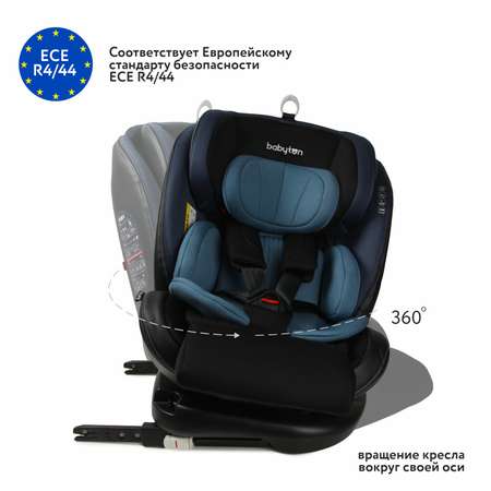 Автокресло Babyton Multi-Stage 0+/1/2/3 Isofix Black-Blue