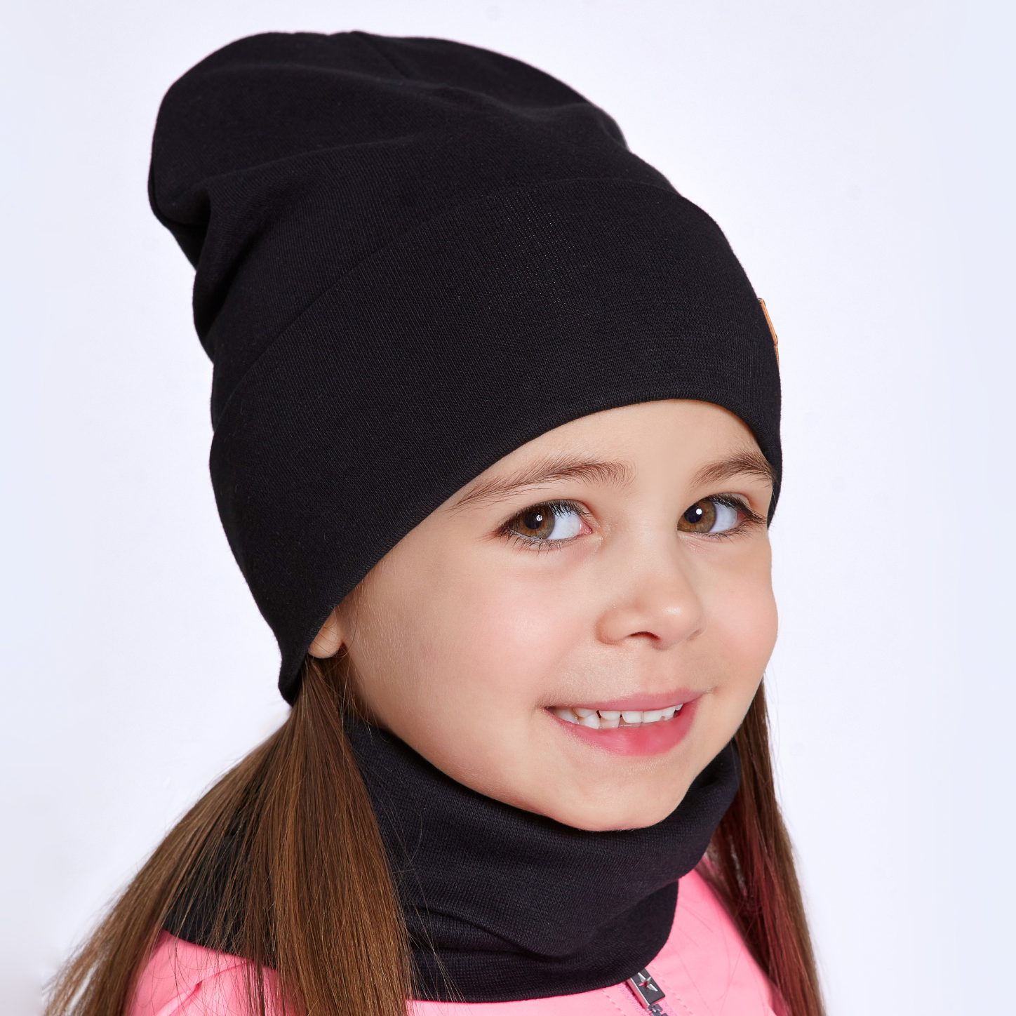 Шапка и снуд NYCkids NYC-H-68-SPRotvG-black - фото 4