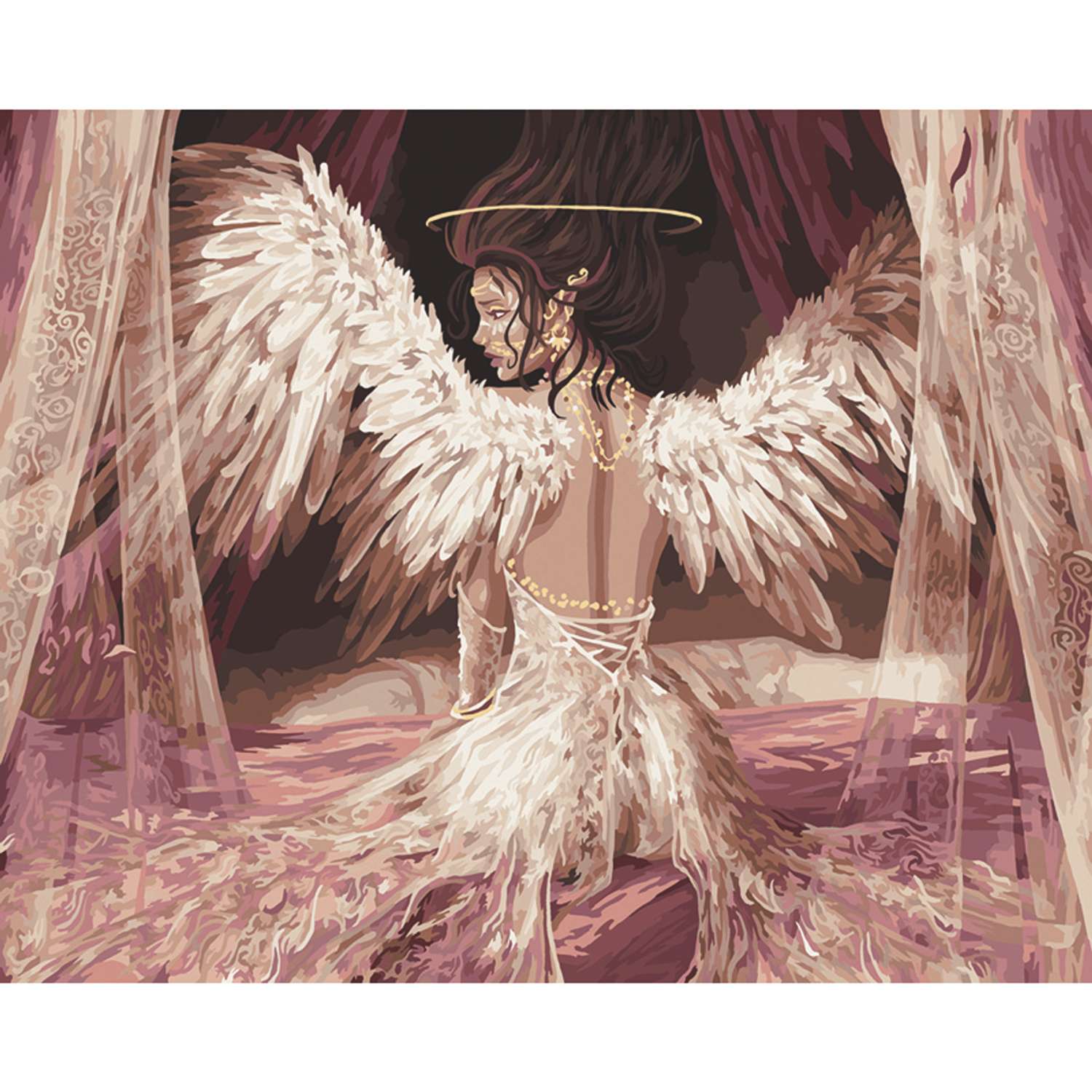 Картина по номерам на холсте ТРИ СОВЫ Нежный ангел - фото 2