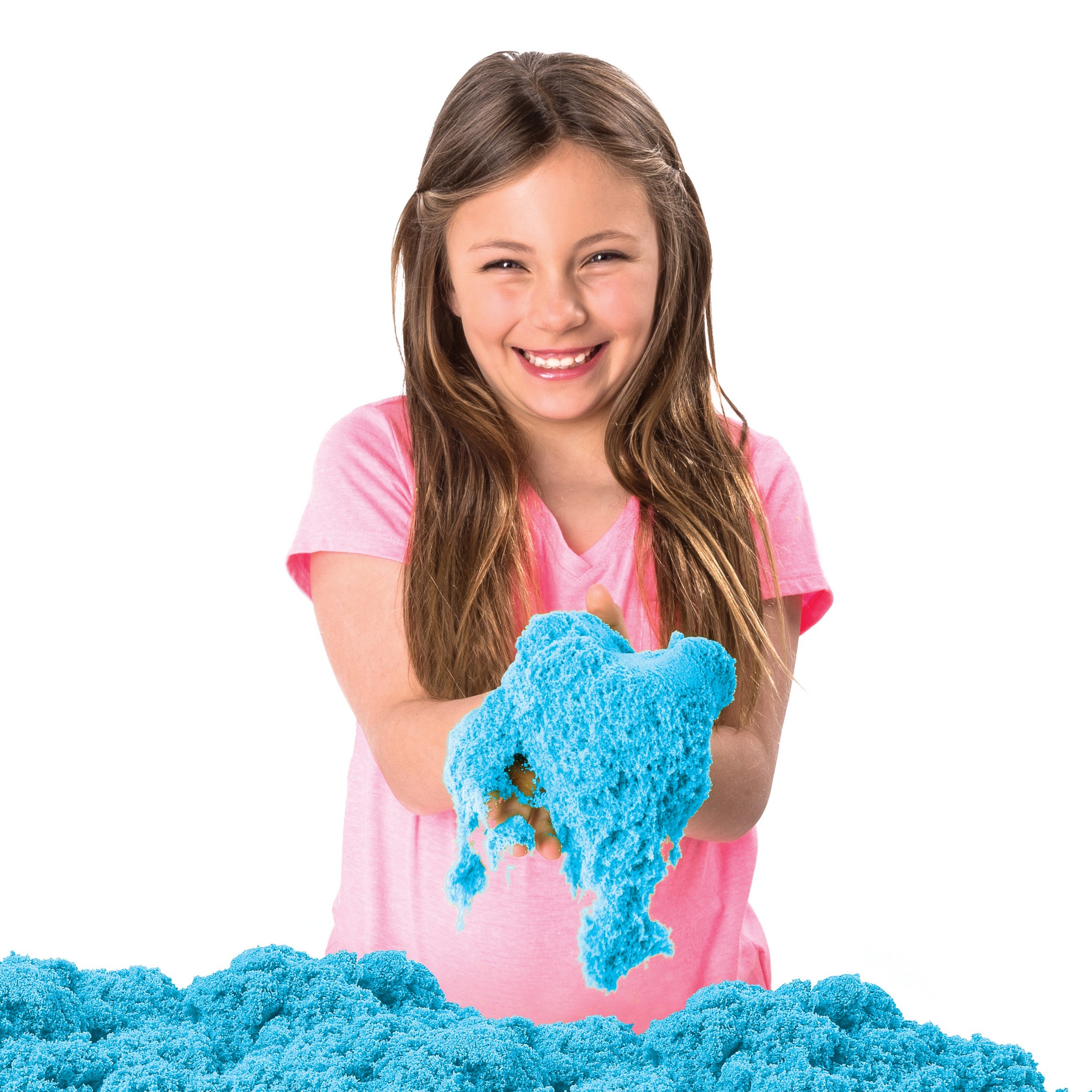 Песок кинетический Kinetic Sand с коробкой и инструментами 454г Blue 6024397/20106636 - фото 5