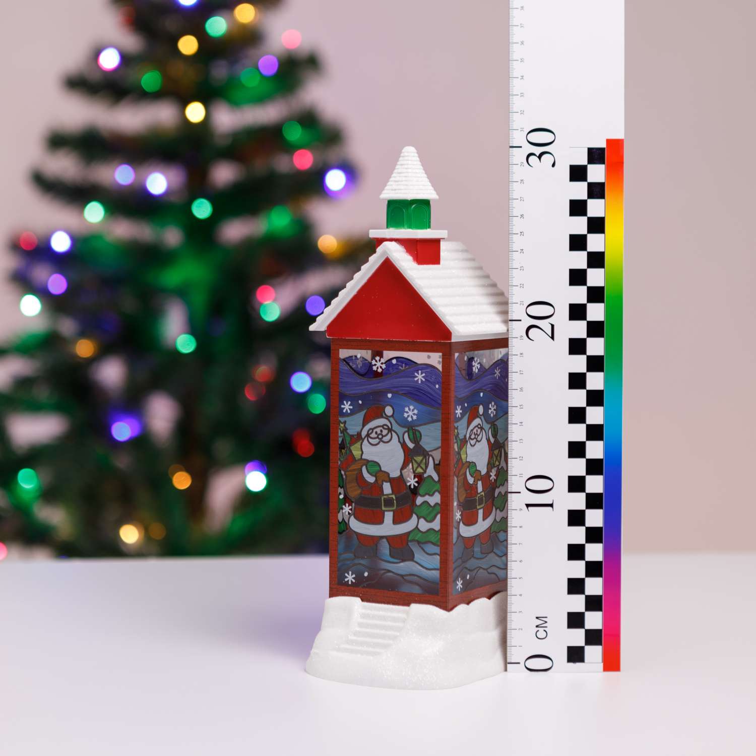 Лампа декоративная BABY STYLE Новогодний домик в снегу - фото 2