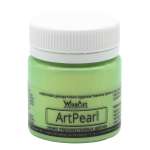 Краска WizzArt акриловая с перламутровым блеском для живописи росписи ArtPearl хамелеон салатовый 40 мл