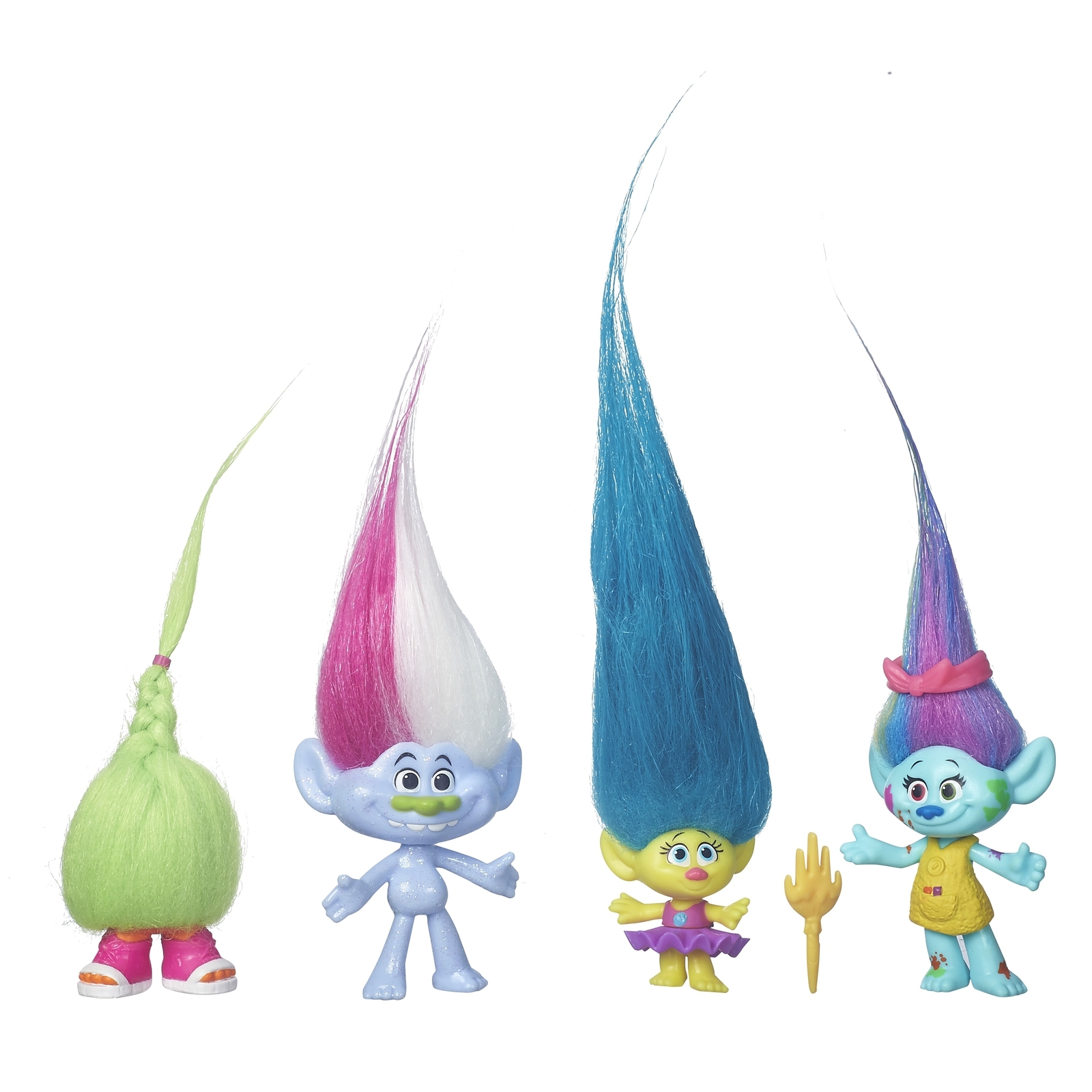 Набор Trolls 4 героя Wild hair pack B7364 - фото 1