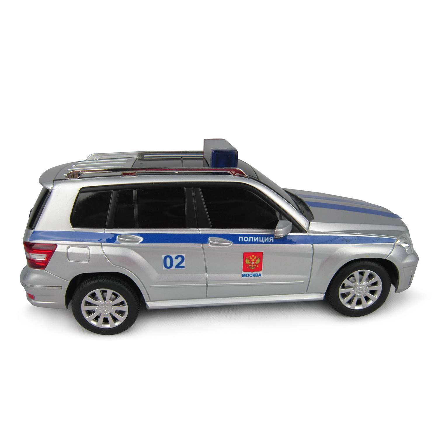 Машинка Rastar радиоуправляемая 1:24 Mercedes Glk Полицейская 32100P - фото 3