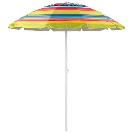 Зонт пляжный BABY STYLE солнцезащитный большой садовый с клапаном 2.2 м с наклоном Премиум Oxford