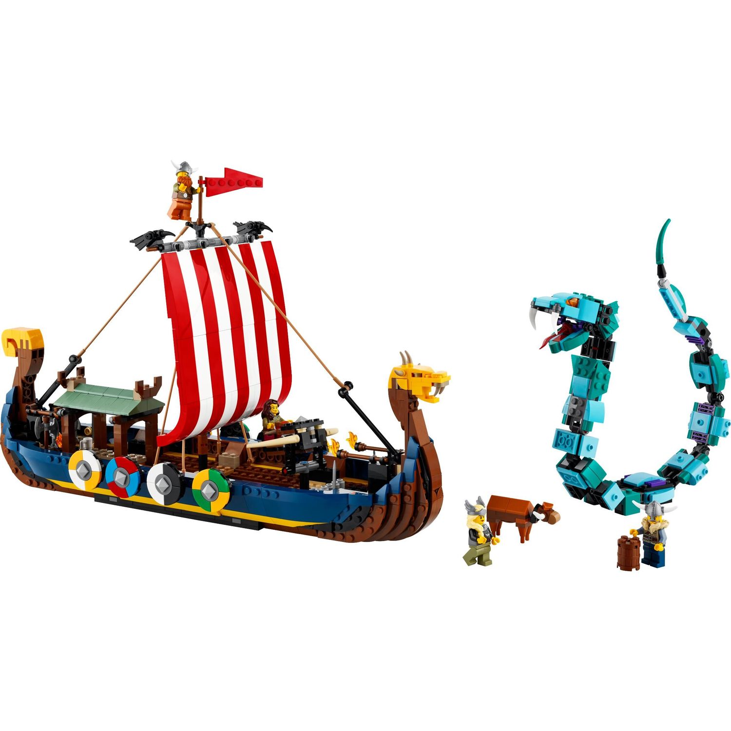 Конструктор LEGO Creator Viking Ship and the Midgard Serpent 31132 купить  по цене 9999 ₽ в интернет-магазине Детский мир