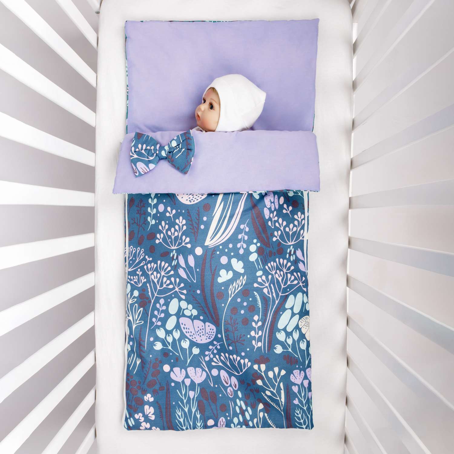 Спальный мешок AmaroBaby детский Magic Sleep Flower dreams фиолетовый - фото 2
